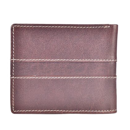 Dark Brown Leather Wallet For Men