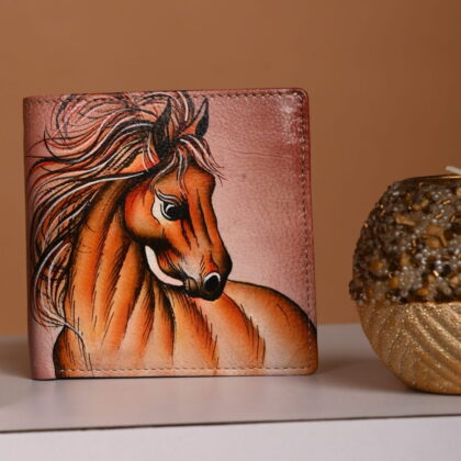 Brown Leather Wallet for Women Handmade Equus Design