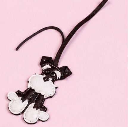 B&W DOG CHARM
