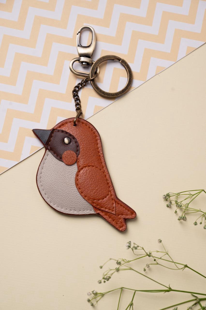 BROWN BIRD CHARM