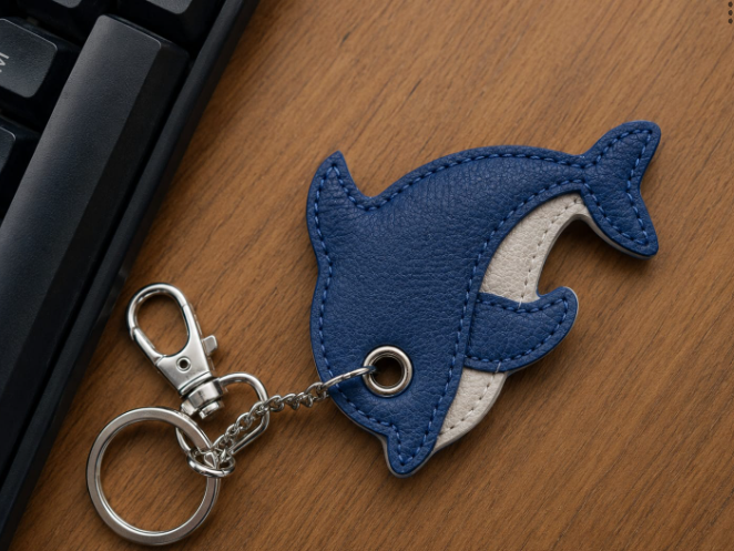 DARK BLUE DOLPHIN CHARM