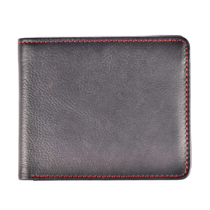 Black Leather Wallet for Men
